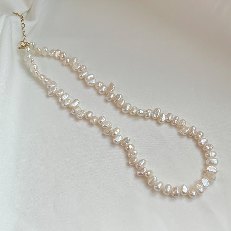 Women's Pearl Necklace Natural Niche