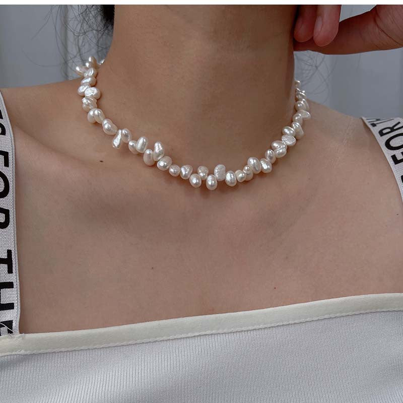 Women's Pearl Necklace Natural Niche